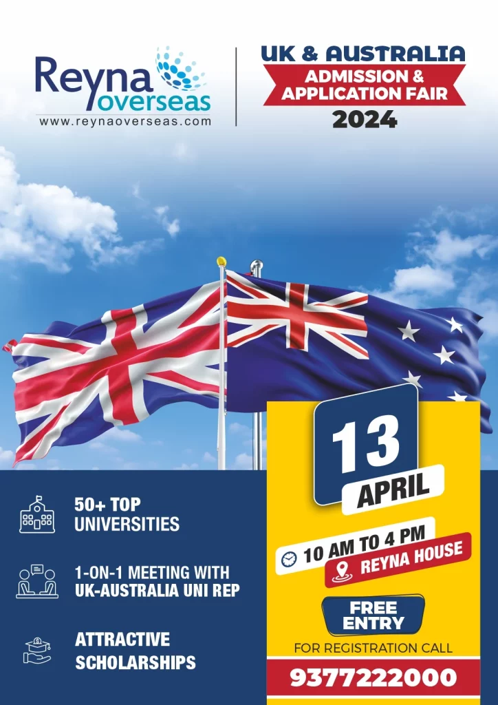 UK & Australia Admission Fair 13 April 2024 Ahmedabad